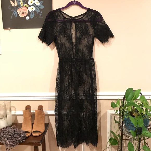 Free People Dresses | Witchy Lace Maxi Dress | Color: Black | Size: 0 | _Yanabanana's Closet